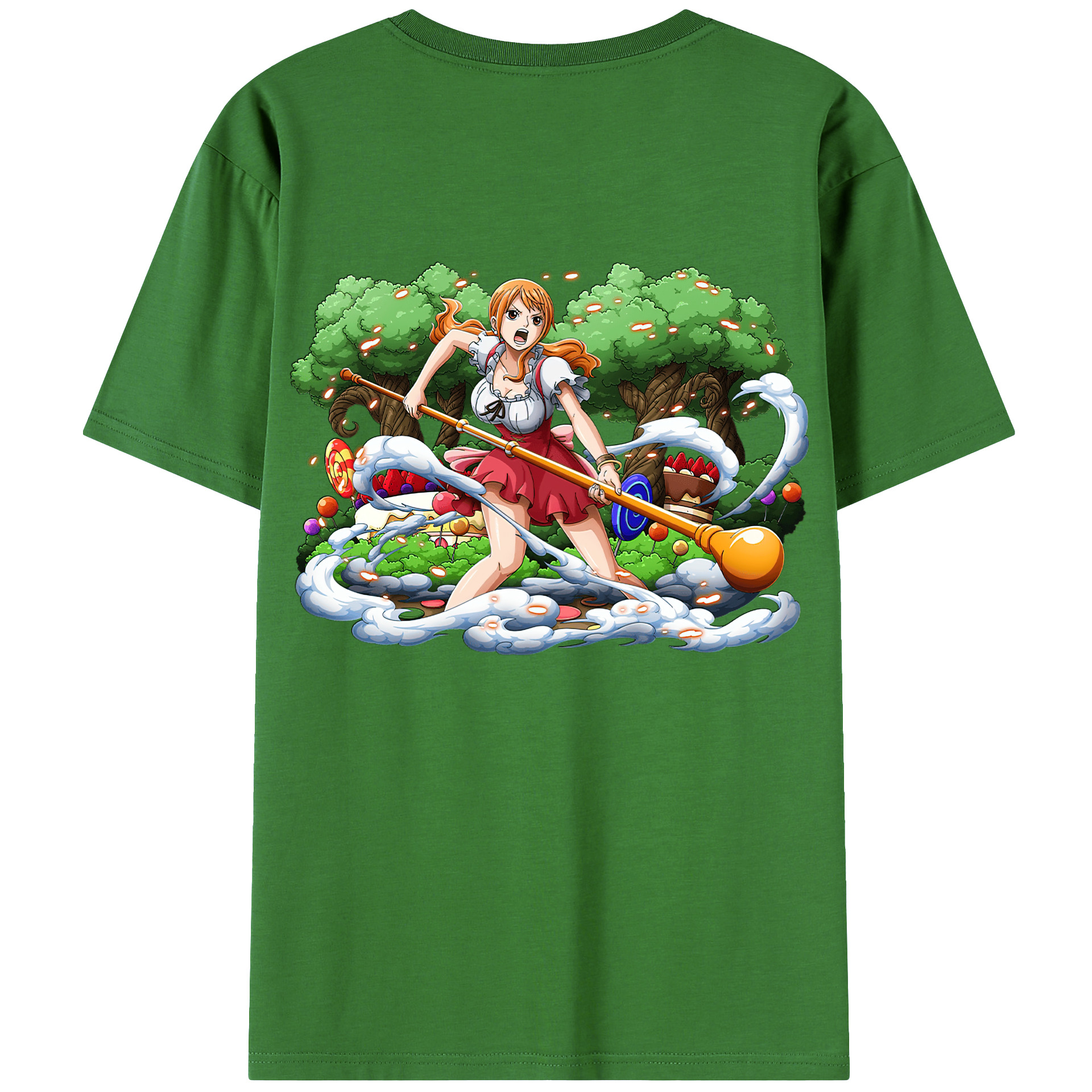 （画像用） ワンピース ナミ ONE PIECE Nami レディース半袖Tシャツ(バックプリント)